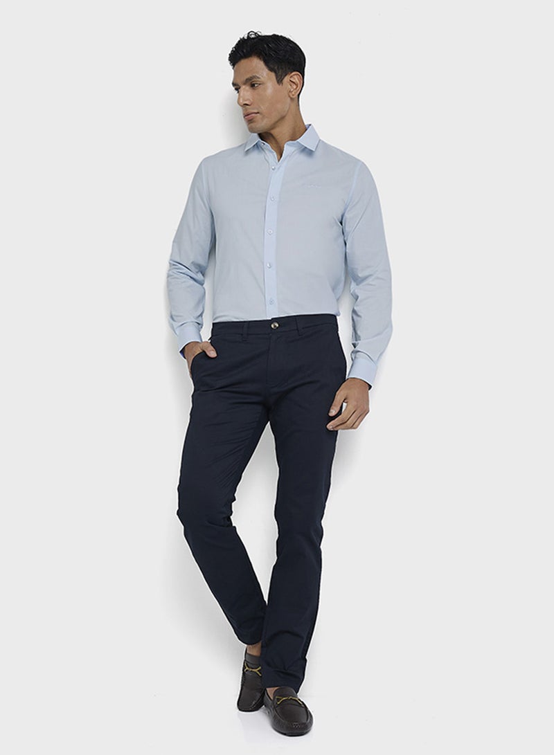 Ben Sherman Patch Pocket Long Sleeve Cotton Shirt - Image 5