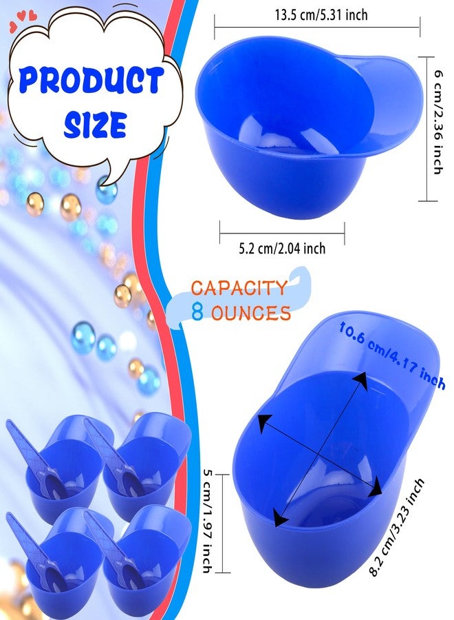 Drayear 12 Pack Ice Cream Baseball Helmet 8 oz Mini Baseball Cap Snack Bowl Plastic Baseball Hat Chip Bowl for Kids Birthday Party Supplies, 3 Colors - Image 2