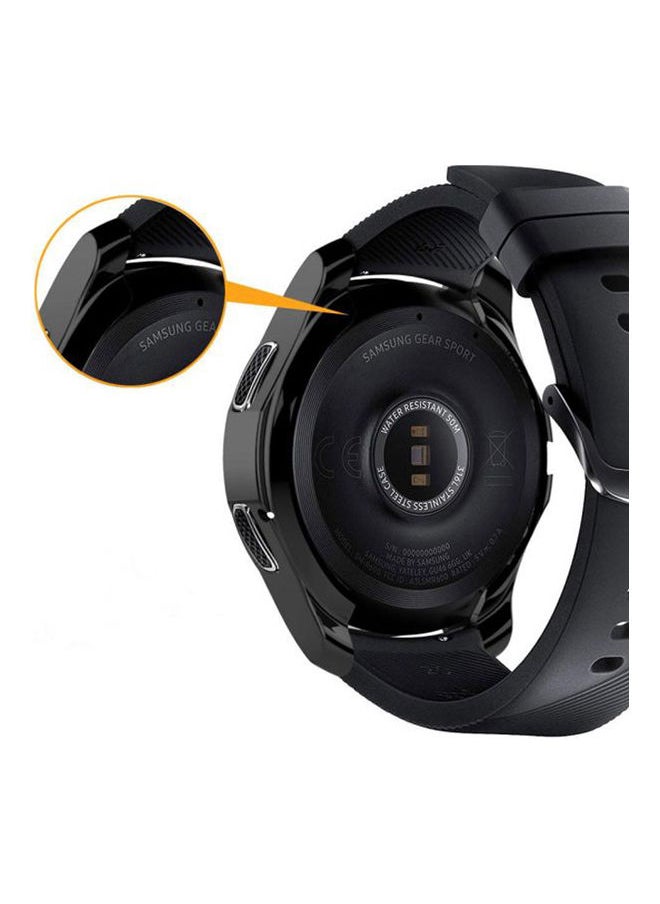 NIBEMINENT Case Fit For Samsung Galaxy Watch 46Mm Heavyduty Shockproof Protective Cover Armor Guard Shield Saver Lifetime Protection Black  - Image 4
