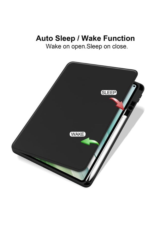 for HUAWEI MatePad Pro 13.2 Inch (2025） Case Cover,Tablet Protective Case  , Acrylic 360 ° Rotating Design, Automatic Wake-up/sleep, Soft Leather, Black - Image 2