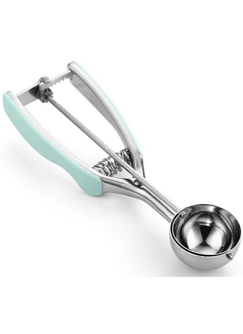 Spring Chef Spring Chef Medium 40 Stainless Steel Cookie Scoop for Baking Multifunctional Kitchen Food Scooper with Trigger Release 17 Tablespoon Melon Scooper  Dishwasher Safe Meatball Scoop  Mint 