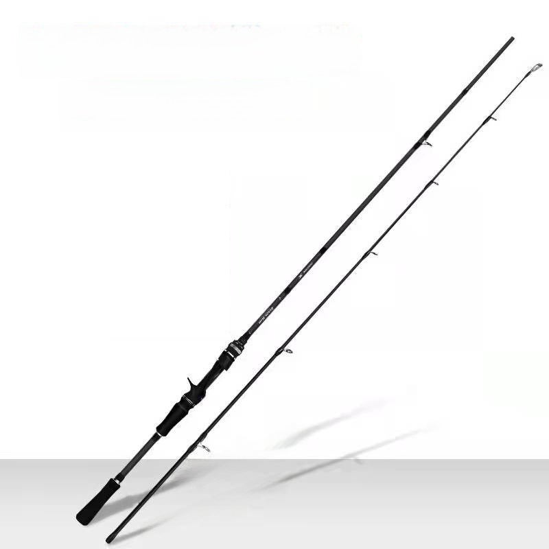 Generic Carbon Lure Rod ML Grip Spinning Casting Fishing Pole Black