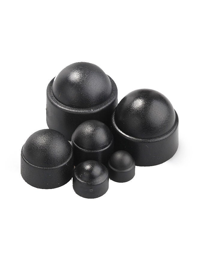 NIBEMINENT 145-Piece Assorted Nut And Bolt Covers Kit Black - Image 2