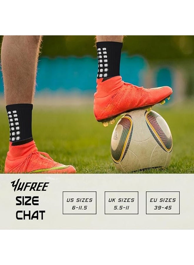 Mitoy 4 Pair Grip Soccer Socks for Football Basketball Sports - Image 3