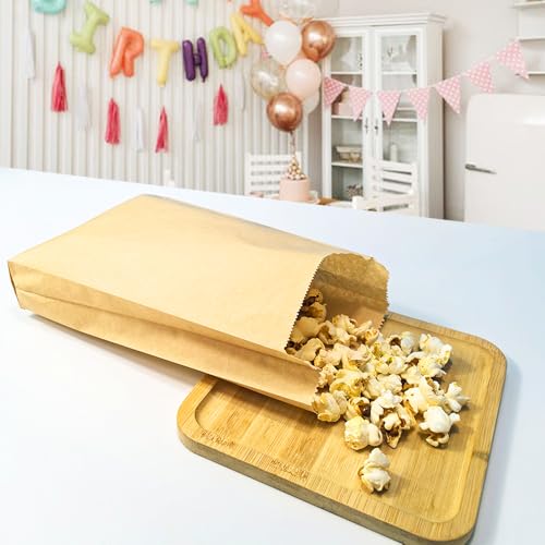 Amsthow Paper Sandwich Bags 6 x 9.5 x 1.6-inch Parchment Wax Brown Paper Sandwich Lunch Kraft Glassine Bakery Snack Cookies Treats Greaseproof Bags 50 Pack - Image 5