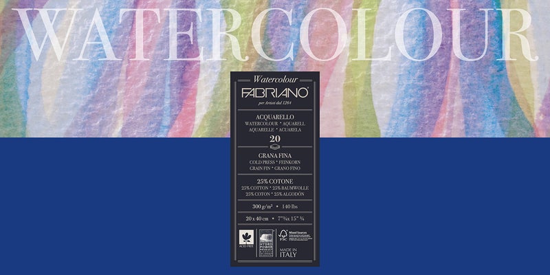 Fabriano Studio Watercolor Blocks CP 300 GSM 20 X 40 cm - Image 4