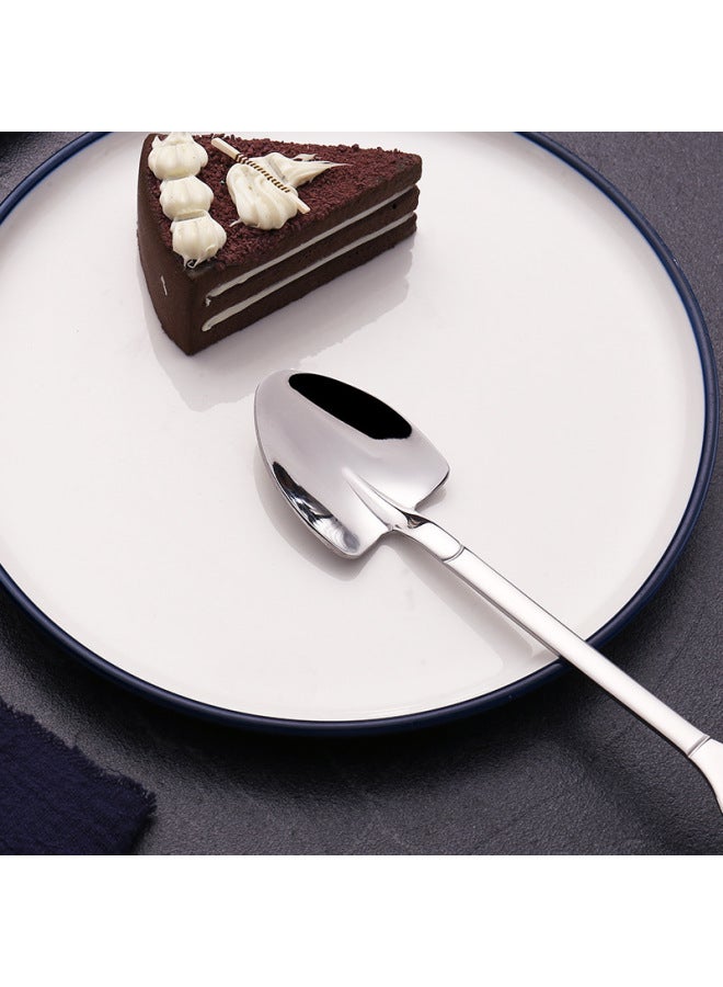 304 Stainless Steel Spade Spoon Household Vintage Creative Dessert Watermelon Special Spoon Ice Cream Mixing Spoon-Color:Small Pointed Shovel Spoon-Specifications:304 Material  - Image 4