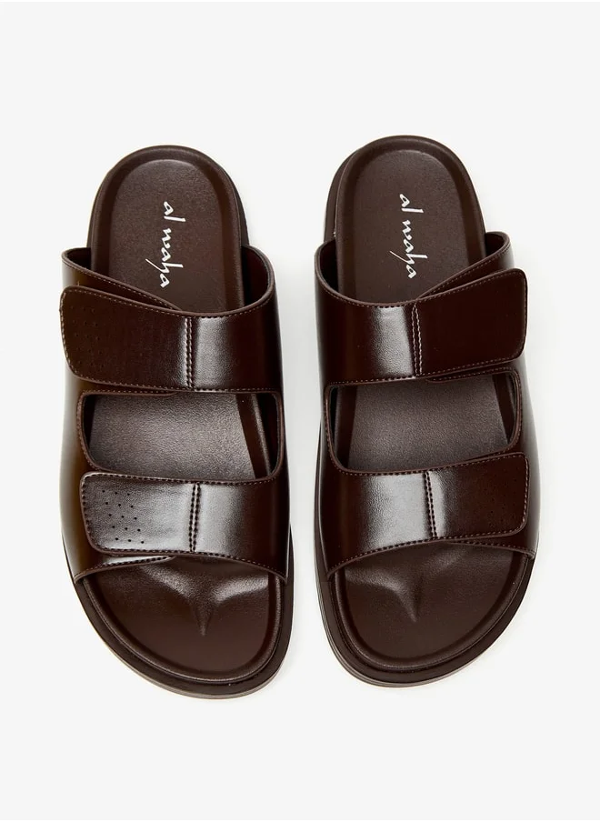 الواحة Men's Solid Slip-On Arabic Sandals