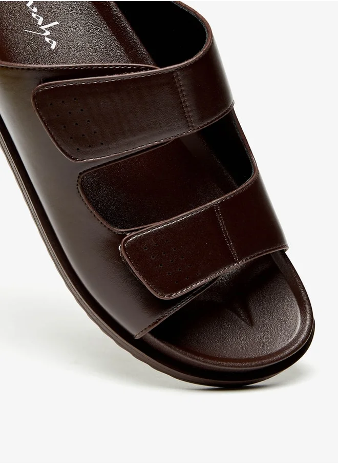 الواحة Men's Solid Slip-On Arabic Sandals
