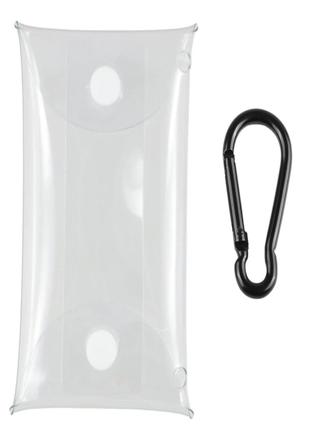 DraCra 2 Pack Clear Figure Display Bag Pocket Pouch Case Coin Purse Credit Card Holder Minimalist Wallet with 2 Side Snap Hook for Trinkets Girls ID Keys Lipstick Earbuds - Image 5