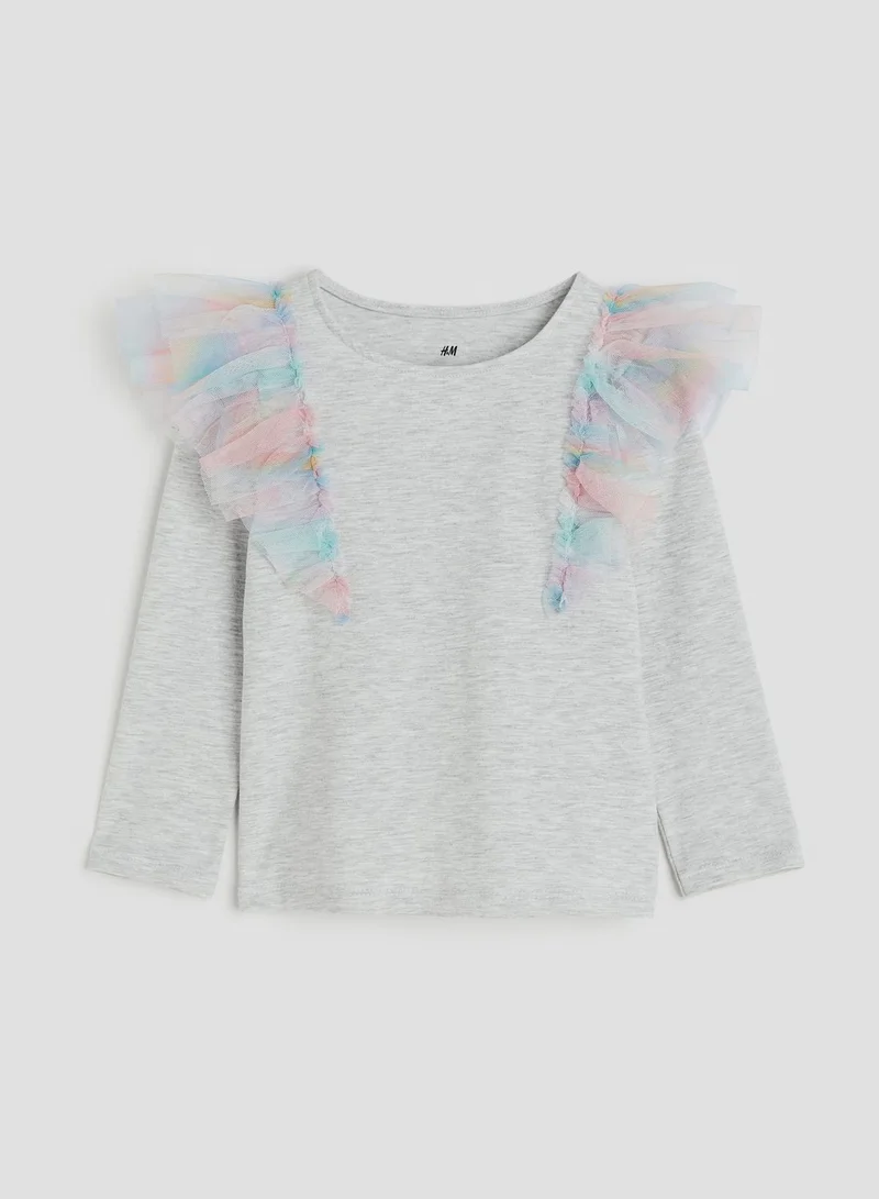اتش اند ام Kids Essential Flounce Trimmed Top
