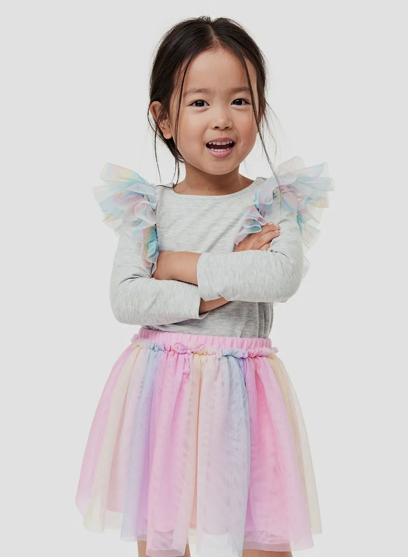 اتش اند ام Kids Essential Flounce Trimmed Top
