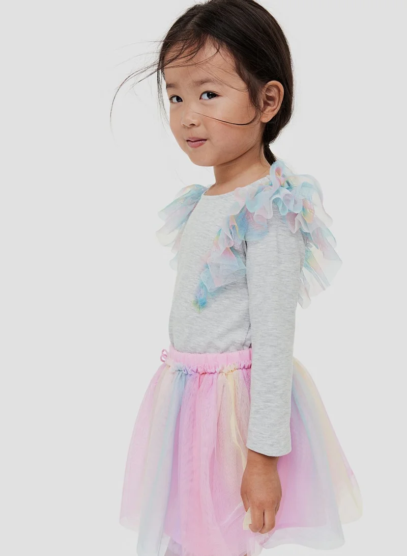 اتش اند ام Kids Essential Flounce Trimmed Top