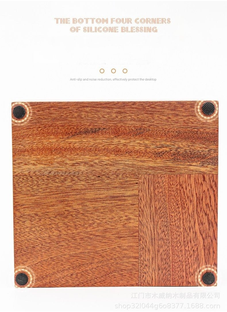 58mm Italian Coffee Machine Handle Bracket Coffee Dregs Box Bar Storage Rack Multi-Functional Solid Wood Dregs Box Pressed Powder Base