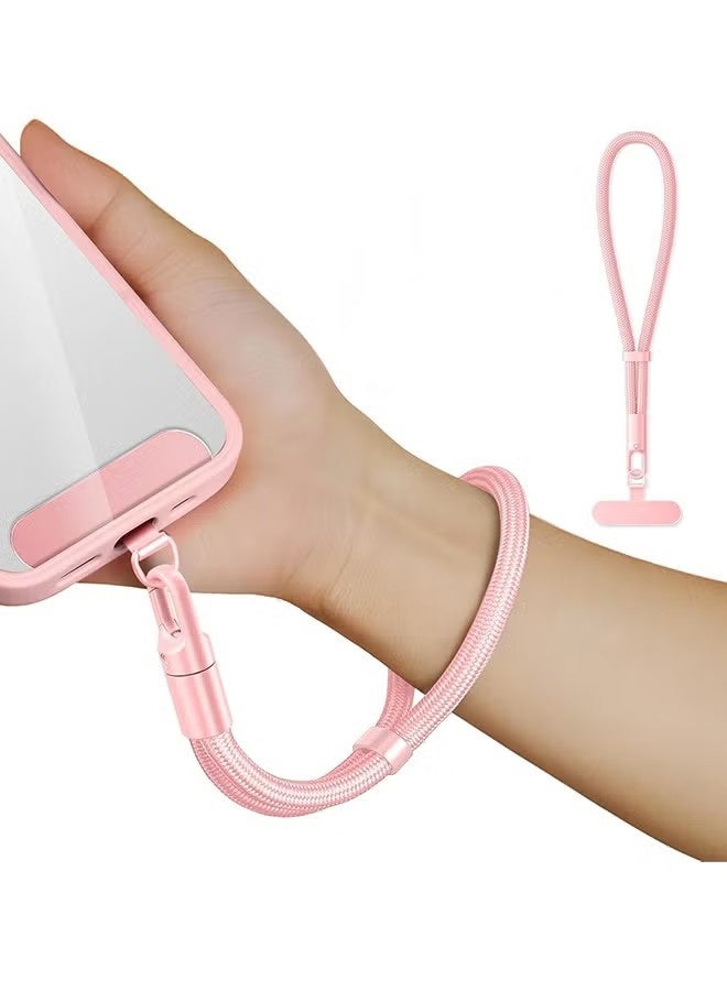 واي جيه حزام الرسغ اليدوي لانيارد، هاتف خلوي عالمي ترقيعات متعددة لانيارد، هاتف وردي - Image 1