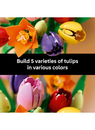 Botanicals Tulip Bouquet - Artificial Flowers Set 11501 (Age 18+, 576 Pieces) - view 5