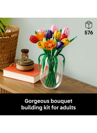 Botanicals Tulip Bouquet - Artificial Flowers Set 11501 (Age 18+, 576 Pieces) - view 3
