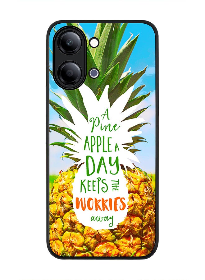 Stylizedd For vivo Y21 / Y11 Case,Slim fit Camera Protection, Shockproof Thin Phone cover  - Pineapple A Day - Image 1