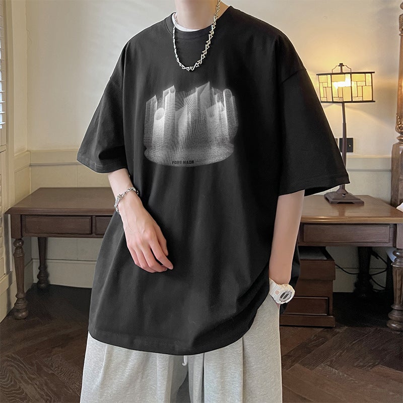 2024 Korean 220G American Short Sleeve T-Shirt T2612 - Image 5