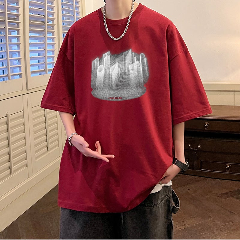 2024 Korean 220G American Short Sleeve T-Shirt T2612 - Image 1