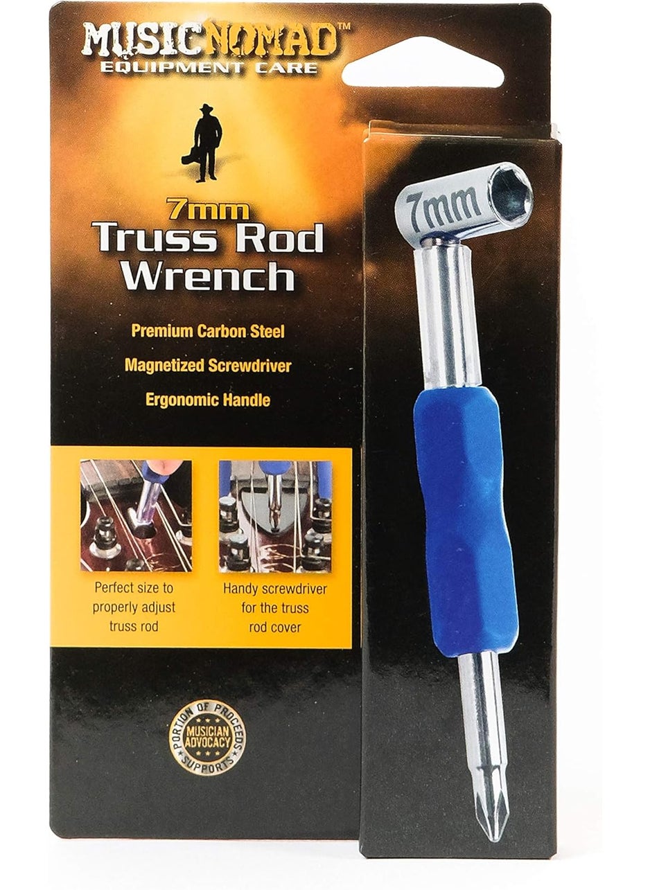 MusicNomad MusicNomad Premium Truss Rod Wrench  7mm Plus Magnetized Screwdriver MN233  - Image 2