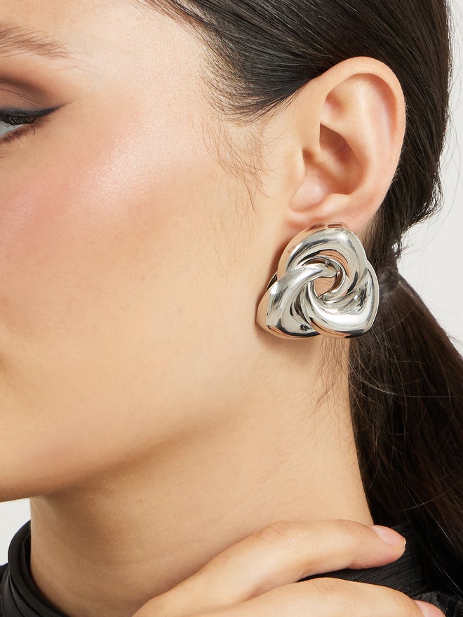Styli Styli Metallic Finish Stud Earrings  - Image 2