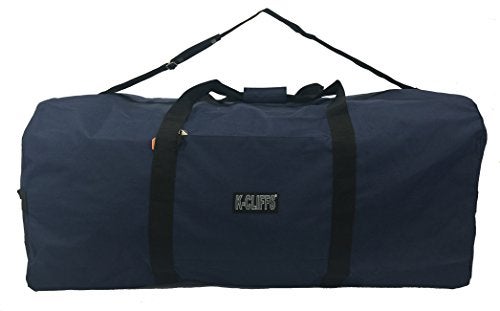 K-Cliffs Heavy Duty Cargo Duffel Large Sport Gear Drum Set Equipment Hardware Travel Bag Rooftop Rack Bag (36" x 17" x 17", Navy) - Image 1