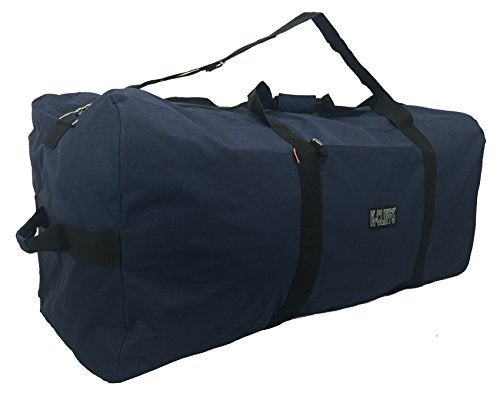 K-Cliffs Heavy Duty Cargo Duffel Large Sport Gear Drum Set Equipment Hardware Travel Bag Rooftop Rack Bag (36" x 17" x 17", Navy) - Image 3
