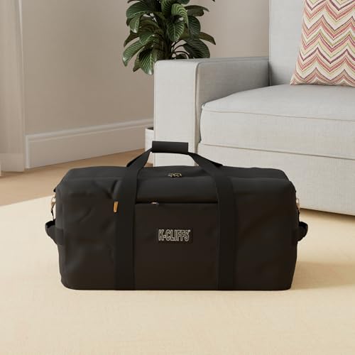 K-Cliffs Heavy Duty Cargo Duffel Large Sport Gear Drum Set Equipment Hardware Travel Bag Rooftop Rack Bag (36" x 17" x 17", Navy) - Image 2