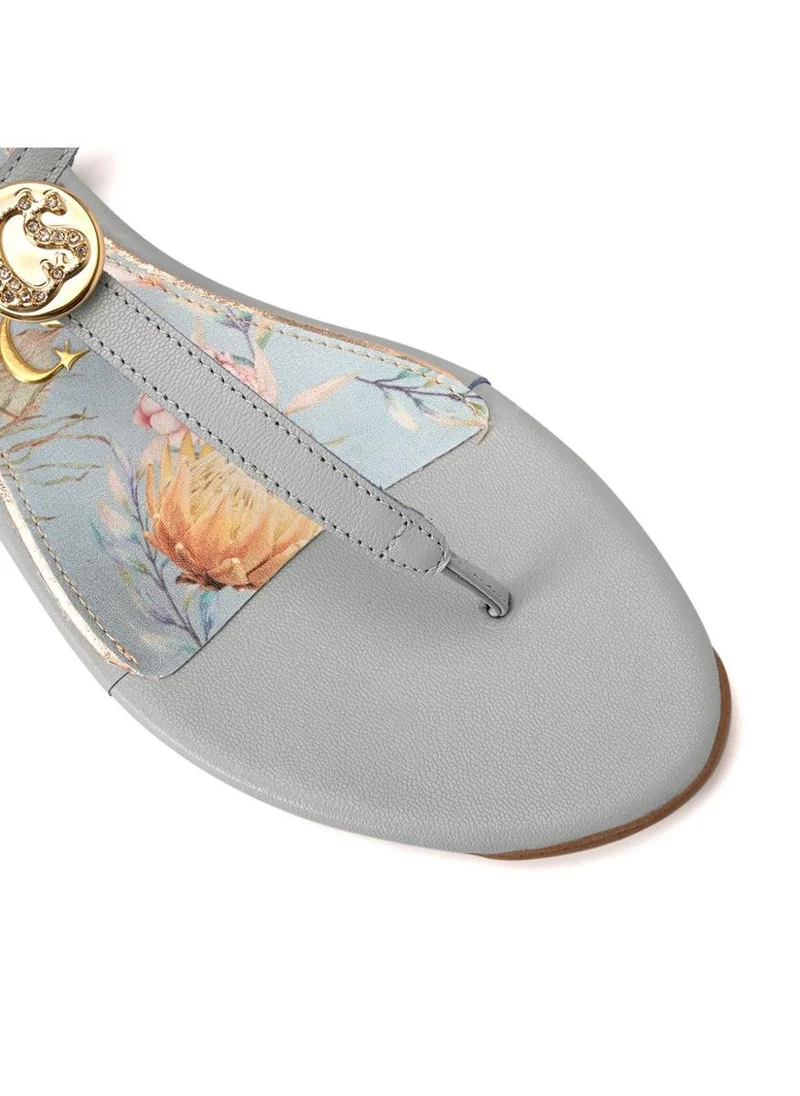 Carmen Steffens  Flat Sandal with Floral Print Straps for Women | Best Price UAE
