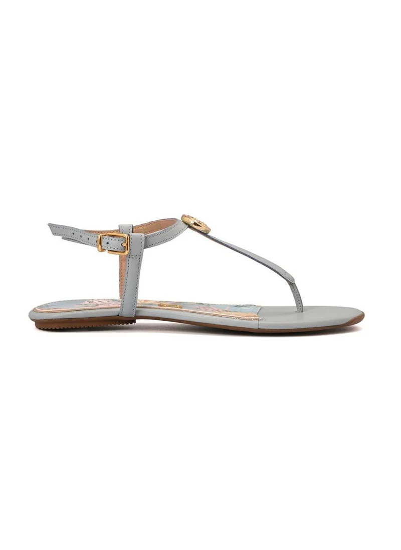 Carmen Steffens Flat Sandal with Floral Print Straps