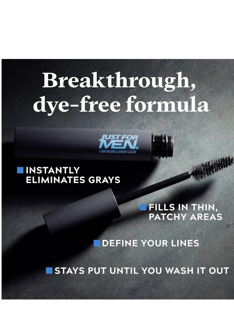 Just For Men Just for Men 1-Day Beard & Brow Color, Temporary Color for Beard and Eyebrows, For a Fuller, Well-Defined Look, Up to 30 Applications, Black  - Image 5