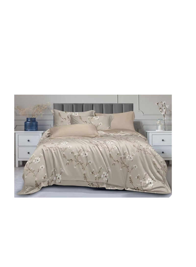 4pcs Soft & Breathable Cotton Single Comforter for All Seasons Duvet inserted bedding set 