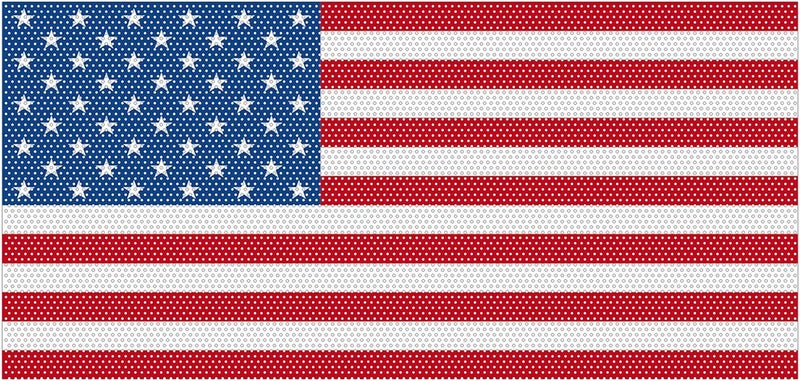 Hooke Road Front Grille Insert Grill Bug Screen Deflector - US American Flag for 2018-2019 Jeep Wrangler JL (Distressed Old Glory) - Image 4