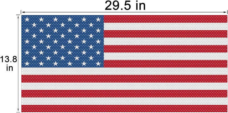 Hooke Road Front Grille Insert Grill Bug Screen Deflector - US American Flag for 2018-2019 Jeep Wrangler JL (Distressed Old Glory) - Image 5