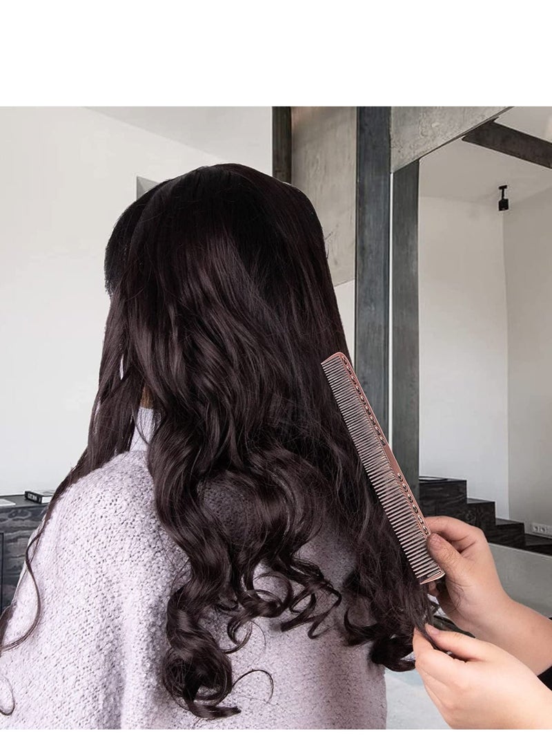 SYOSI Hair Combs Aluminum Fine Pro Tail Combs Set Salon Hair Styling Tools Hair Stylist Accessories Daily Use Strong Durable Anti Static  for Men Woman 4PCS - Image 4