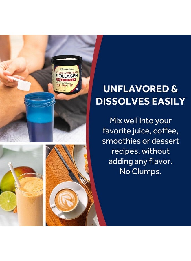 مسحوق ببتيدات الكولاجين المتعددة من دكتورز ريسيبتس للنساء والرجال، بروتين مُحلل من الأبقار المُغذاة على العشب من النوع الأول والثاني والثالث في إكس، للبشرة والشعر والأظافر، بدون نكهة، سهل الذوبان، مناسب لحمية الباليو والكيتو، 16 أونصة - Image 4
