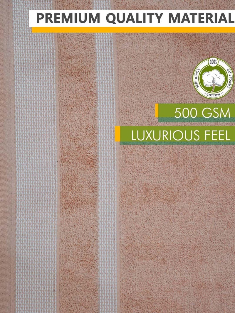 Athom Living Premium Cotton Bath Towel Pack of 3 Soft, Absorbent, and Luxurious Bathroom Essentials/Soft and Absorbent Spa-Quality/Bath Linens/Durable - Image 3