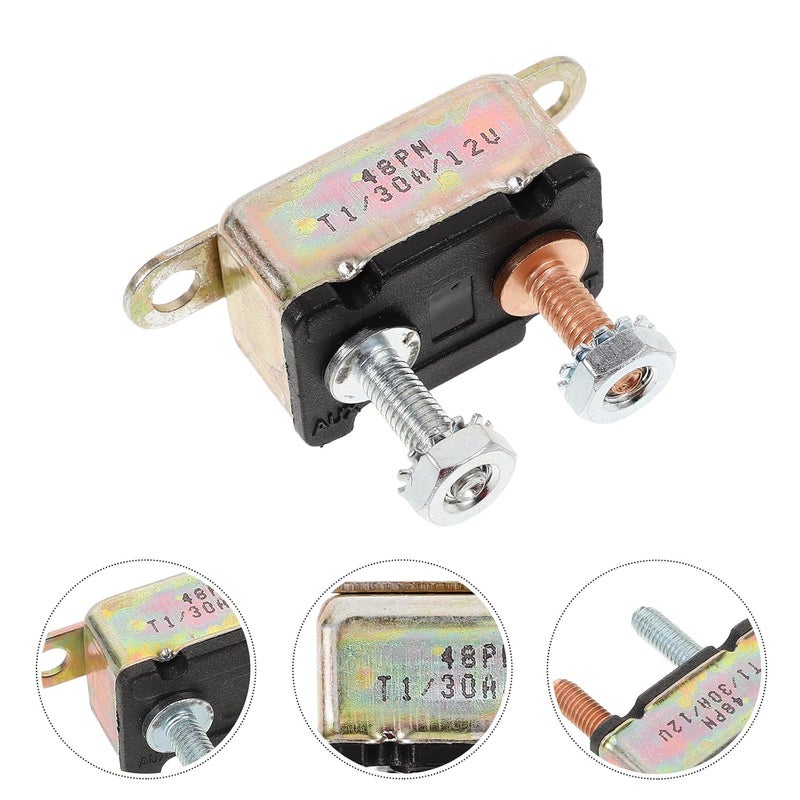 Auto Reset Circuit Breaker 30a 12v Dc Resettable Overcurrent Protection for Car, Rv, and Boat Electrical Systems - Image 3