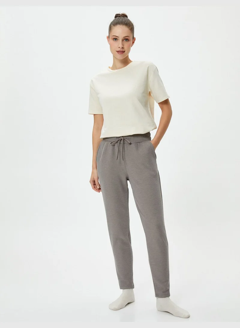 KOTON Elastic Waist Jogger Pyjama Bottom
