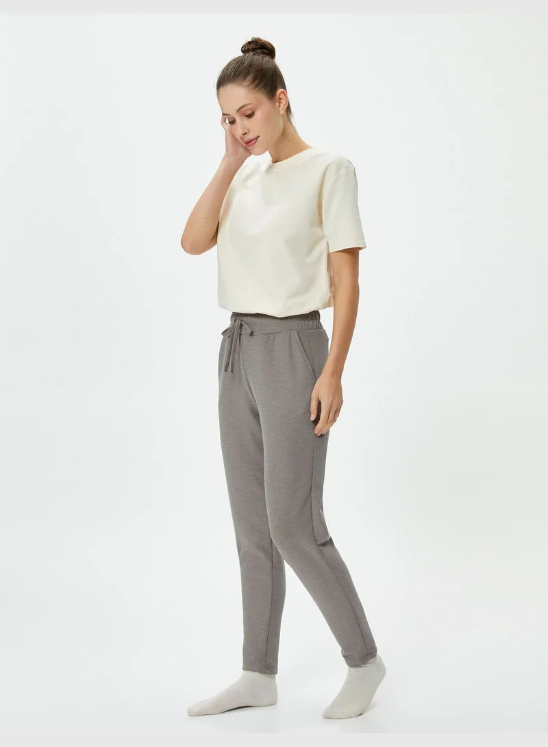 KOTON Elastic Waist Jogger Pyjama Bottom