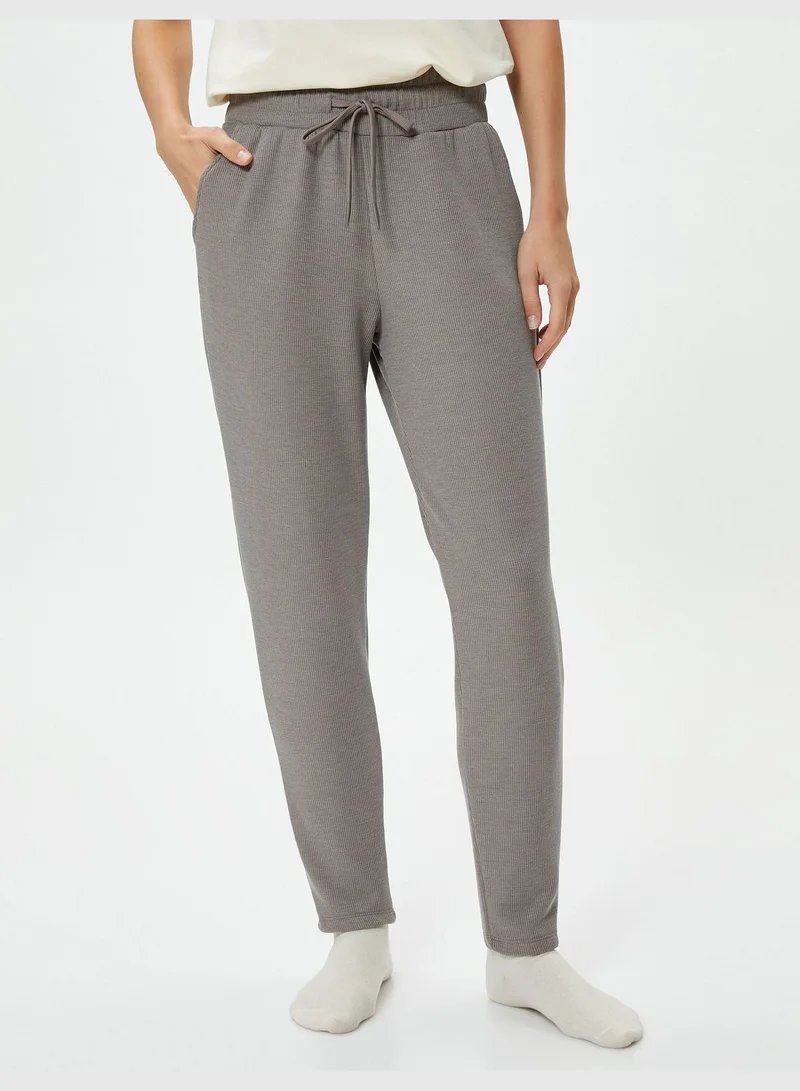 KOTON Elastic Waist Jogger Pyjama Bottom