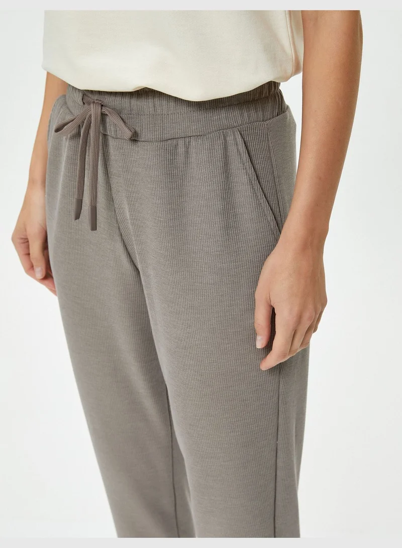 KOTON Elastic Waist Jogger Pyjama Bottom