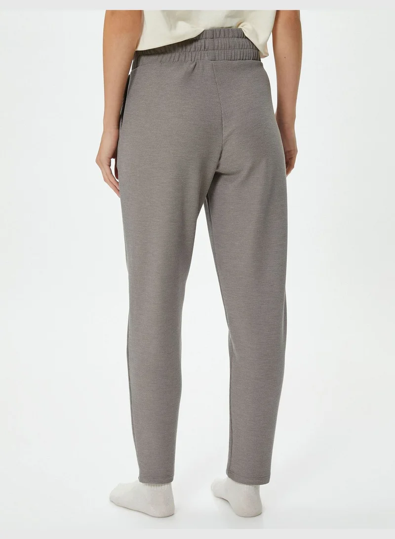 KOTON Elastic Waist Jogger Pyjama Bottom