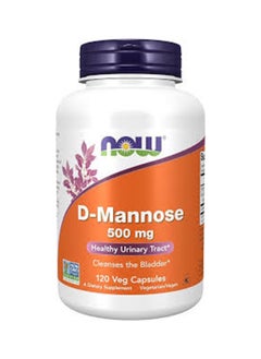 now D-Mannose 500Mg 120 Vcaps 