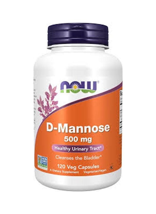 now D-Mannose 500Mg 120 Vcaps