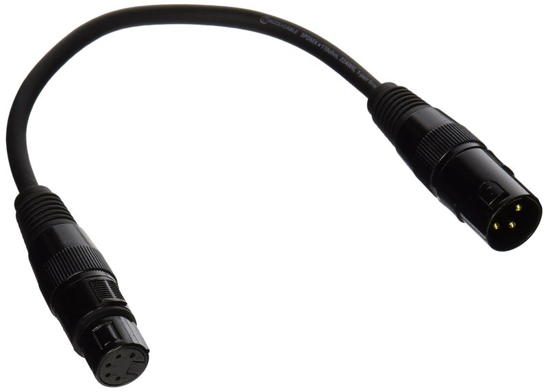 adj Products AC3PM5PFM 3Pin Male XLR to 5Pin Female XLR Cable - Image 5