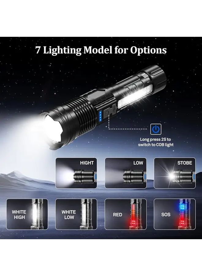 Aa بلاك متعدد الأوضاع لمبة LED كشاف خارجي قابل لإعادة الشحن عبر USB من نوع C خفيف الوزن - Image 5