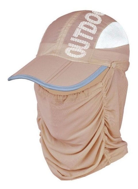 Sun Hat Sunscreen Hat Men And Women Summer Mesh Cover Face Uv Protection Cycling Outdoor Veil Full Face Cold Hat Folding Adjustable Hat