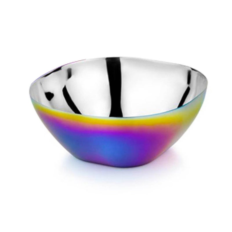 Ahimsa Stainless Steel Kids Bowl Durable Pediatrician Designed Toddler Snack Bowls 12oz Premium Non Toxic Metal Easy to Clean Dishwasher Safe Rainbow